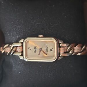 Coach gold watch